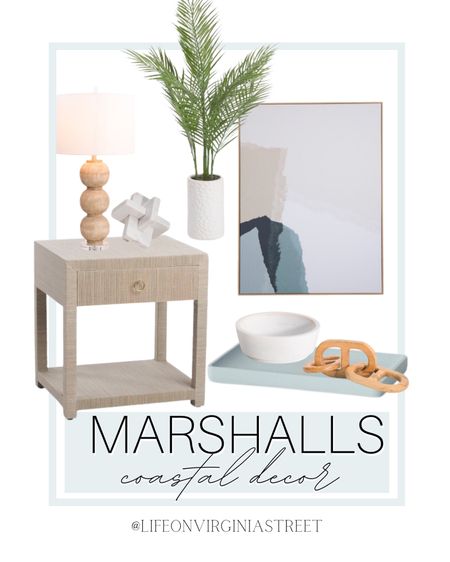 Coastal decor from Marshall’s! Loving this designer inspired nightstand, table lamp, abstract artwork, blue tray, ceramic bowl, chain link decor, faux palm tree plant, and more.

coastal home decor, coastal home, coastal style, beach house decor, marshalls, nightstands, home decor 

#LTKFind #LTKSeasonal #LTKhome