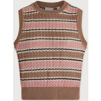Deeley Stripe Stitch Tank | Varley US, Warm Taupe/ Mellow Rose / M | Varley US