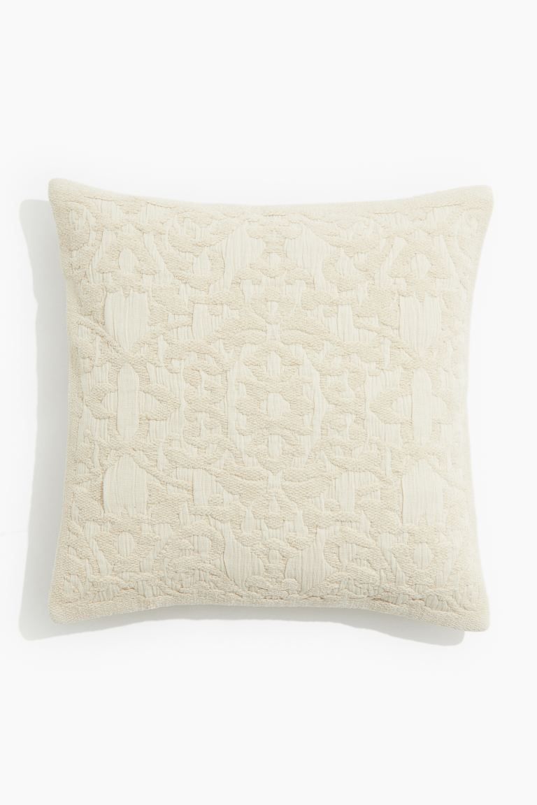 Cotton Canvas Cushion Cover - Light beige - Home All | H&M US | H&M (US + CA)