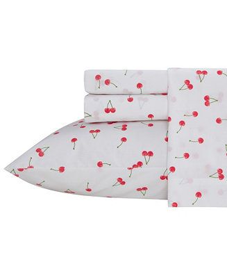 Poppy & Fritz 4 Piece Cherries Percale Sheet Set, Full & Reviews - Sheets & Pillowcases - Bed & B... | Macys (US)