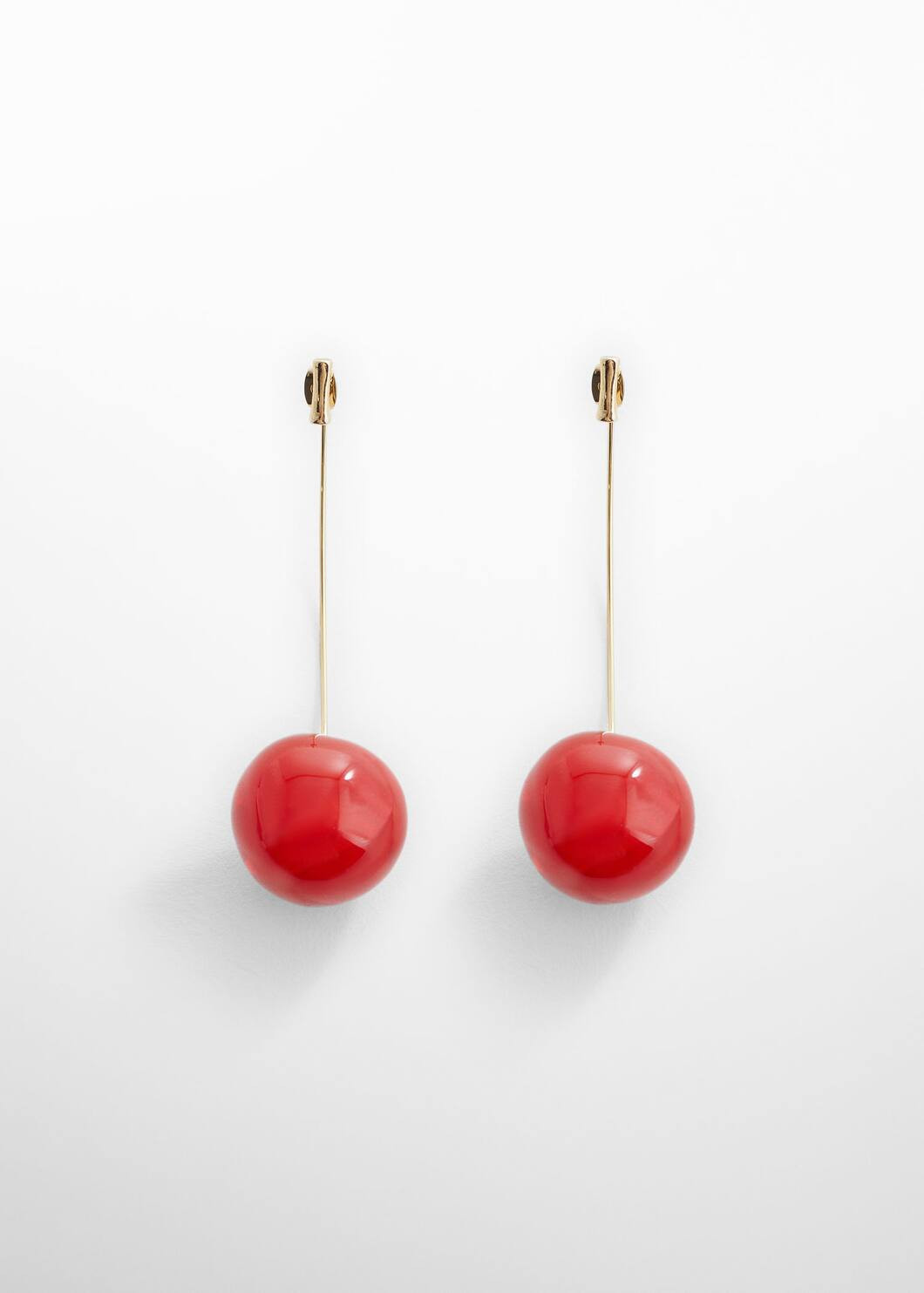 Dangling earrings cherry -  Women | Mango United Kingdom | MANGO (UK)