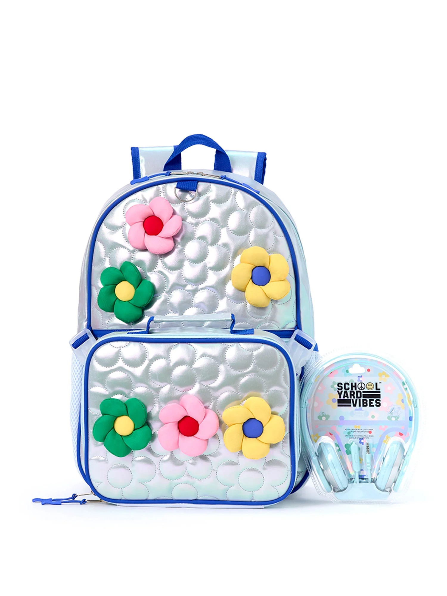Schoolyard Vibes 17" 3 Piece Backpack Set with Headphones and Kids Lunch Box | Walmart (US)