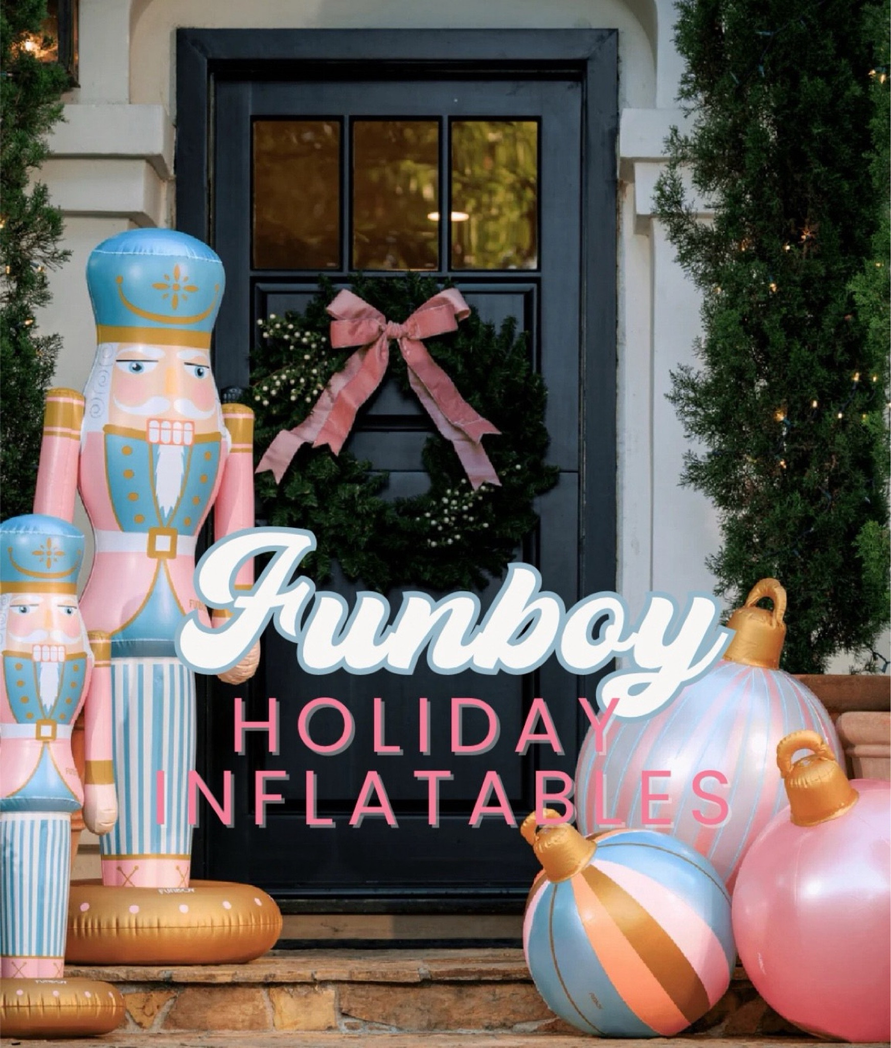 Funboy light up nutcracker, giant ornaments and holiday bulb inflatables!!!
No plugs or constant pumping air required!!! Perfect for indoor and outdoor Christmas decor! 


#LTKHome #LTKSeasonal #LTKHoliday