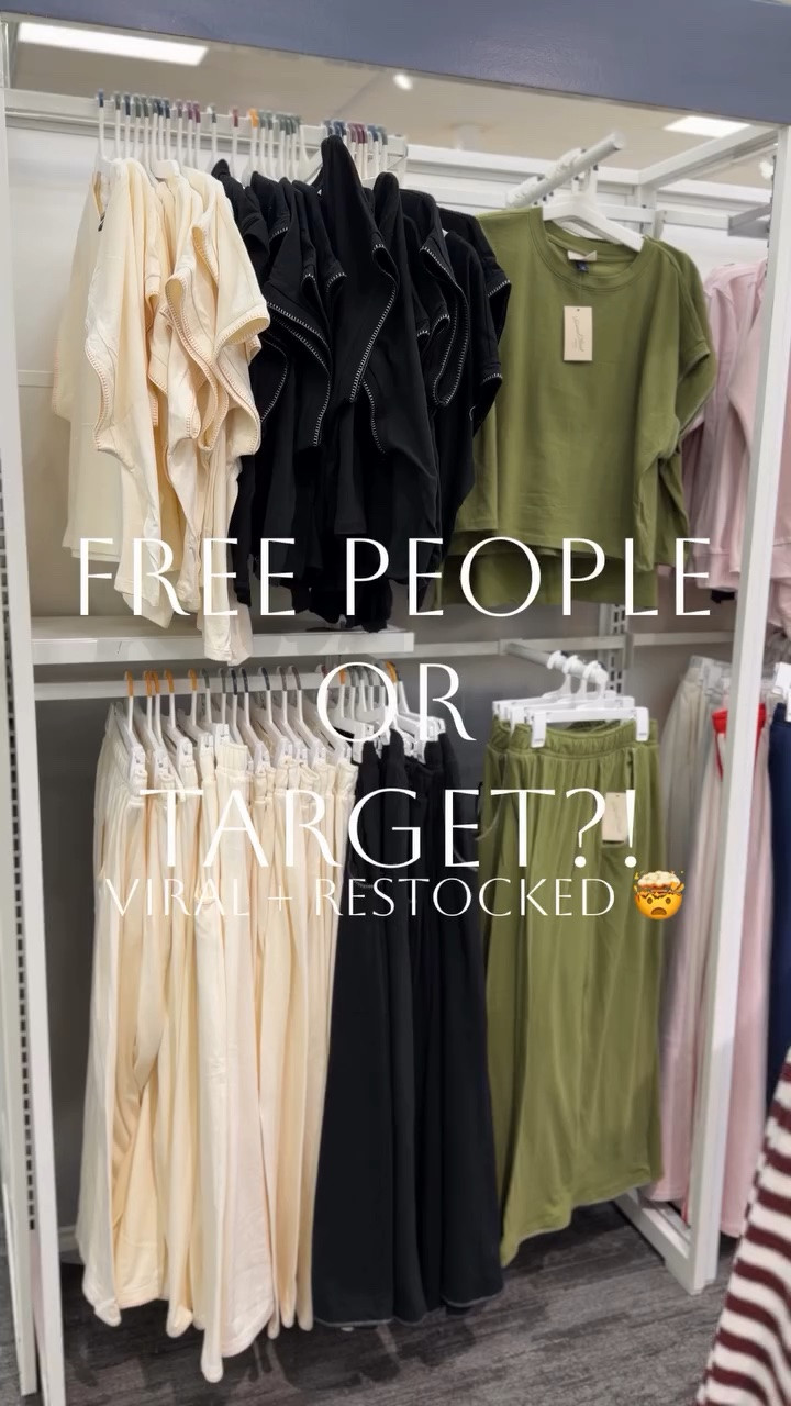 Target sets // viral + restocked! New releases I’m currently obsessed with from Target!🤯 These matching sets are giving Free People minus the $$$ price tag!The perfect summer set that’s easy breezy, but that makes you feel put together! Looks so high-end!! Love the stitching details! The color options are such great neutrals! The perfect grab and go outfit I’ll wear on repeat! I love that the pull-on pants have pockets! The perfect coffee run outfit on vacation or dress up with a wedge of date night! Mix and match, style as a set, or wear separately! Which color is your fave?👇🏻

#springfashion #targetstyle #newattarget #targetfinds #newarrivals target set, matching set for spring, monochromatic outfit, vacation outfit beach, mom life outfit, SAHM outfit, free people inspired, matching set, everyday outfit, comfy matching set, vacation outfit, vacation style, beach outfit, resort wear, casual comfy style, casual outfit, everyday outfit, travel outfit, travel style, travel set, spring outfits 2026, set from target, affordable fashion, over 30 style, mom style, mom friendly, Target new arrivals, Target new release, Target spring fashion, Target women’s fashion, Target style, Target style finds, new Target drops, Target fashion finds, Target weekly finds, affordable spring outfits, spring outfit ideas, budget friendly fashion
@Target

#LTKootd #LTKTravel #LTKActive