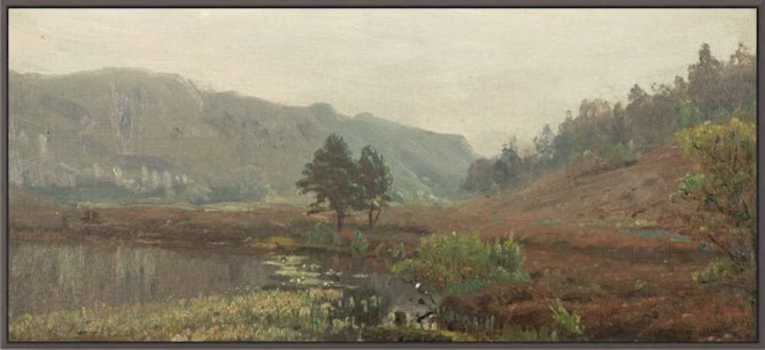 Extra Large Vintage Landscape Wall Art Panorama Oil Painting Nature Scene Canvas Print - Etsy | Etsy (US)