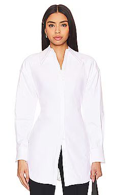 Camila Coelho Elin Oversized Shirt in White from Revolve.com | Revolve Clothing (Global)