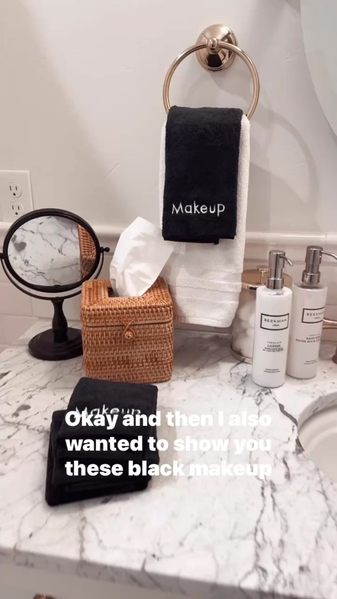 Dark make-up towels help preserve the life of your pure white towels. 👍🏻

#LTKFamily #LTKStyleTip #LTKHome
