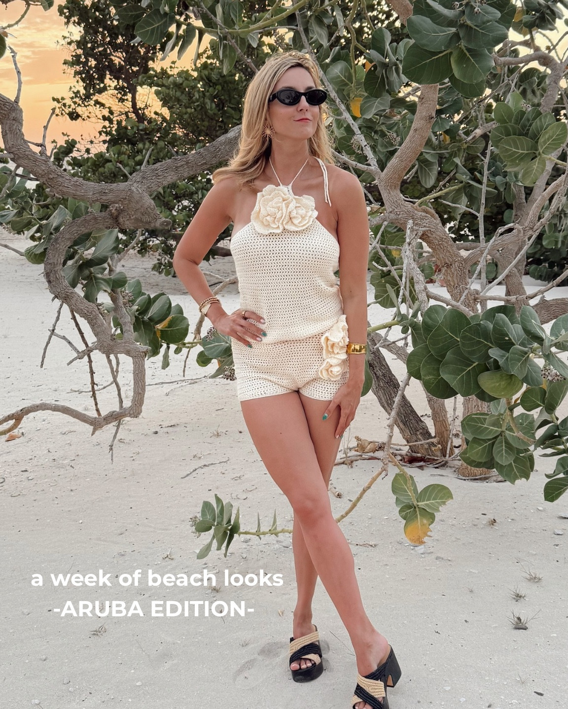 What did I wear in Aruba?

Vacation outfits, resort wear, swimwear, beach outfits, spring break outfit, crochet two piece set, white dress, silver bag, beach pants, night out outfit, blue bikinj 

#LTKStyleTip #LTKTravel #LTKSwim