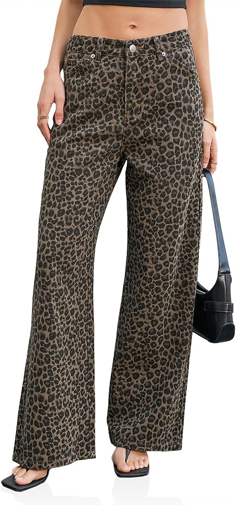 Cicy Bell Womens Wide Leg Baggy Jeans High Waisted Boyfriend Loose Denim Pants with Pockets | Amazon (US)