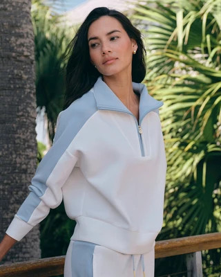 Colorblock Lounge Quarter Zip | Southern Tide