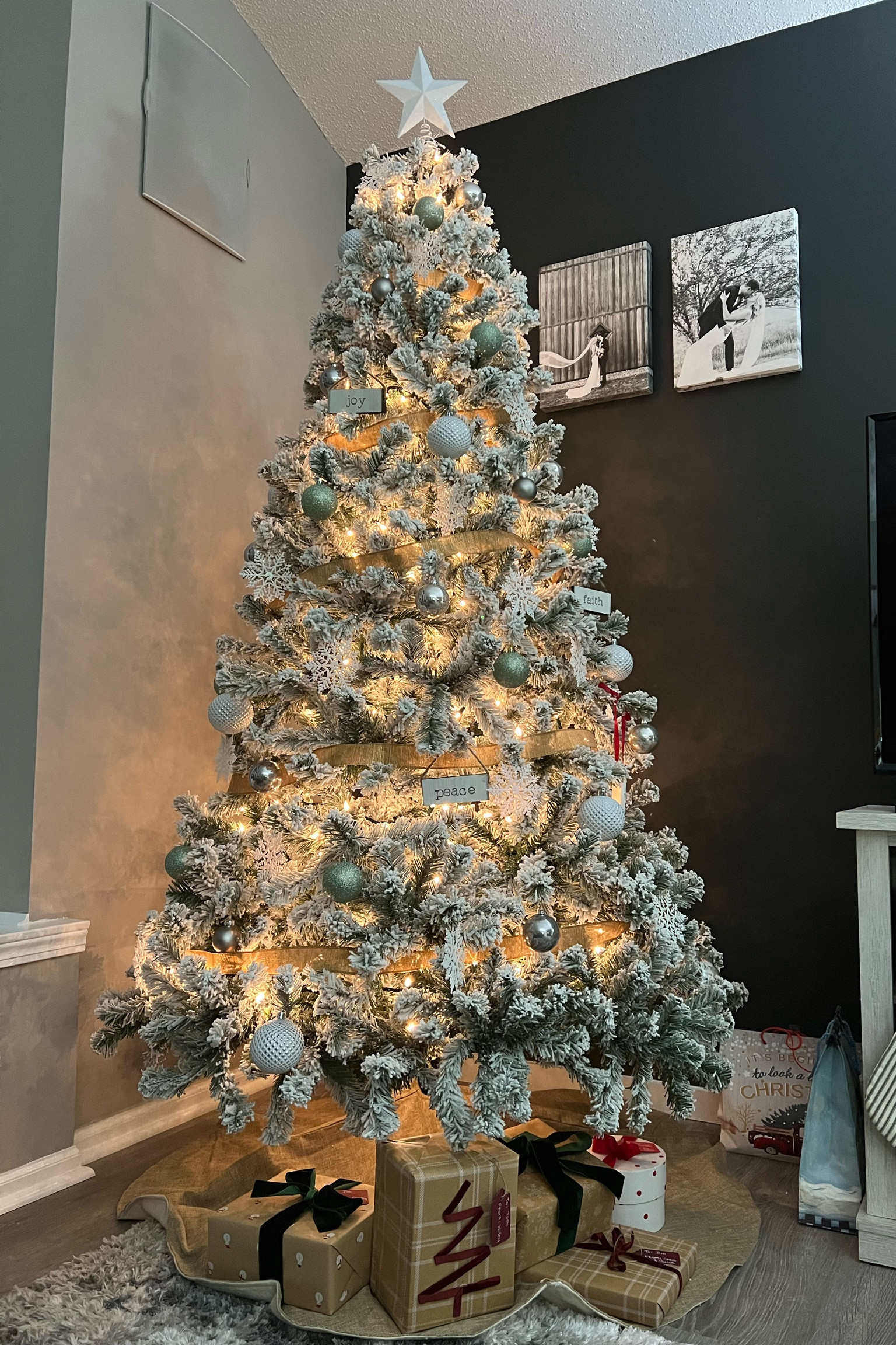 Best faux frosted tree you’ll find!