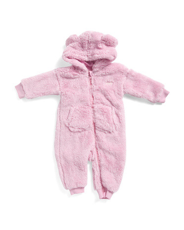 Newborn Girls Sherpa Coveralls | Marshalls