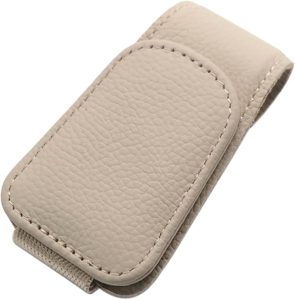 Ompellus Sunglasses Holder for Car Sun Visor, Genuine Leather Eyeglass Clip, Car Organization Acc... | Amazon (US)