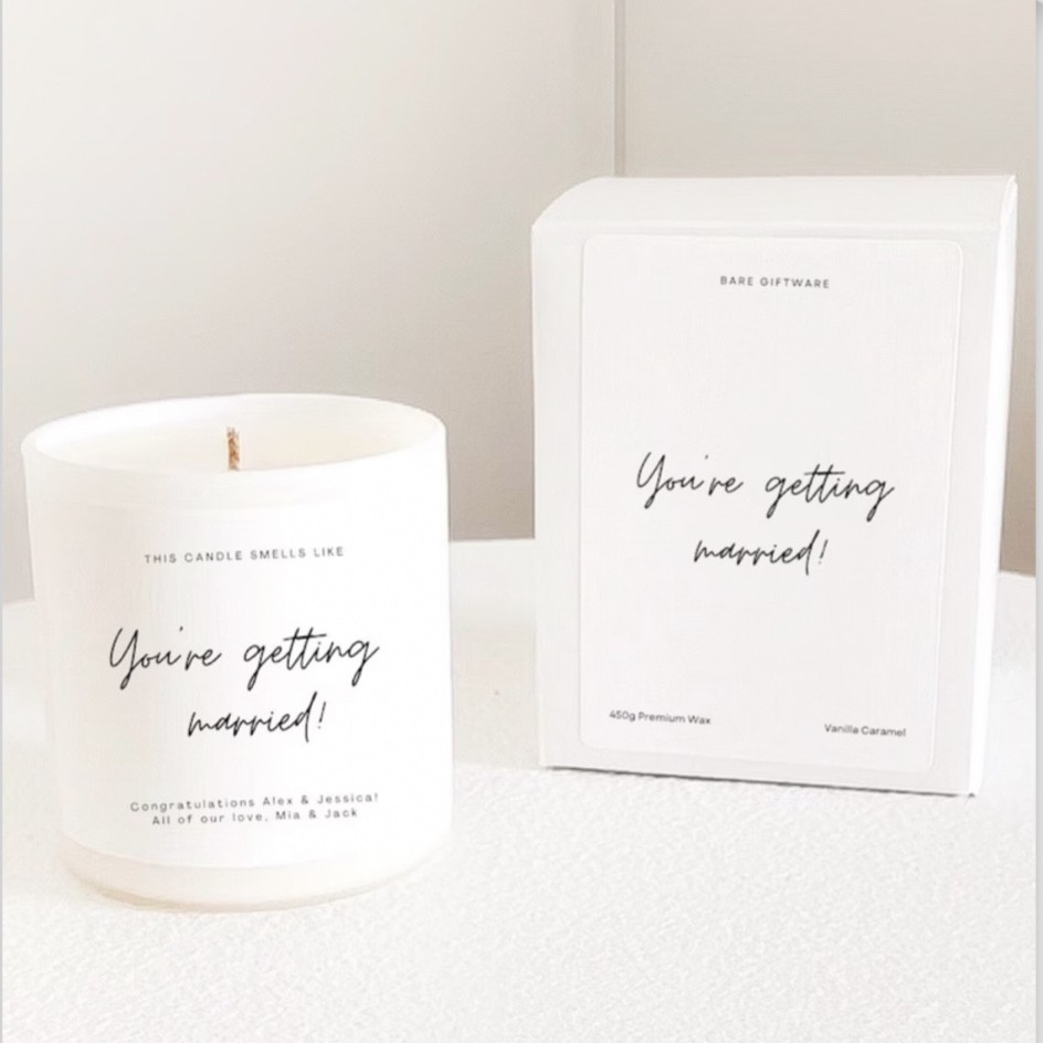 Wedding candle 

Bride | getting married | bride candle | Mrs. candle | bridal candle | gift for bride | bridal style | tietheknotinstyle | wedding day | bachelorette party | shop small | shop local | wedding shower | casual bride  | bridesmaid gift | gift idea for bridal party

#LTKunder50 #LTKwedding #LTKhome