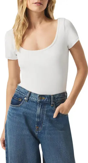 Posie Scoop Neck Ribbed T-Shirt | Nordstrom