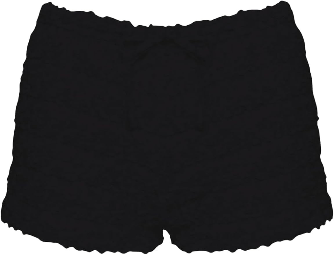 Women's Y2k Ruffle Mini Shorts - Textured Low Waist, Ruched Bloomer Tie Front Micro Shorts | Amazon (US)