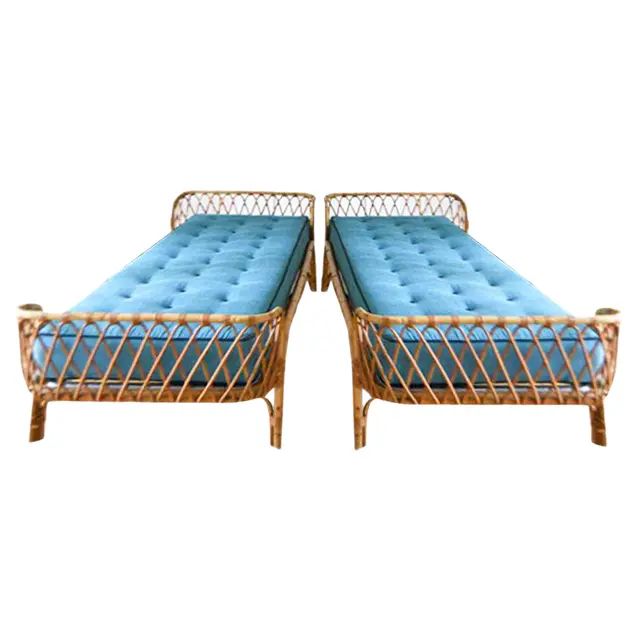 Daybeds in Bamboo, Set of 2 | Chairish