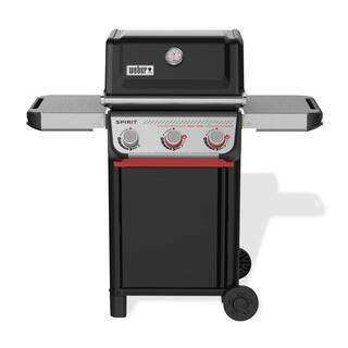 Weber Spirit E-325 3-Burner Propane Gas Grill in Black with Powerful Boost Burners 1500789 - The ... | The Home Depot