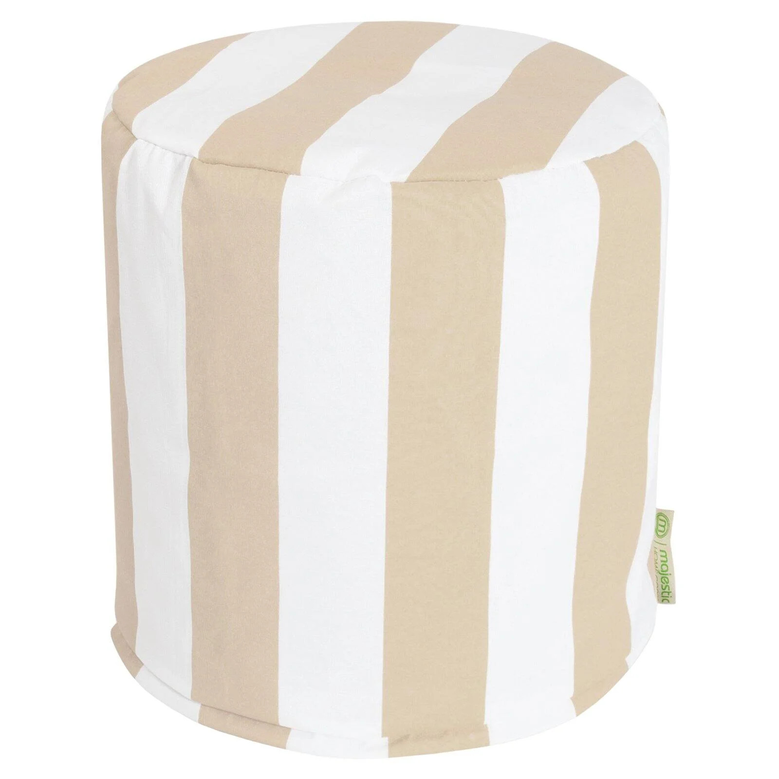 Majestic Home Goods Vertical Stripe Indoor / Outdoor Fabric Pouf | Walmart (US)