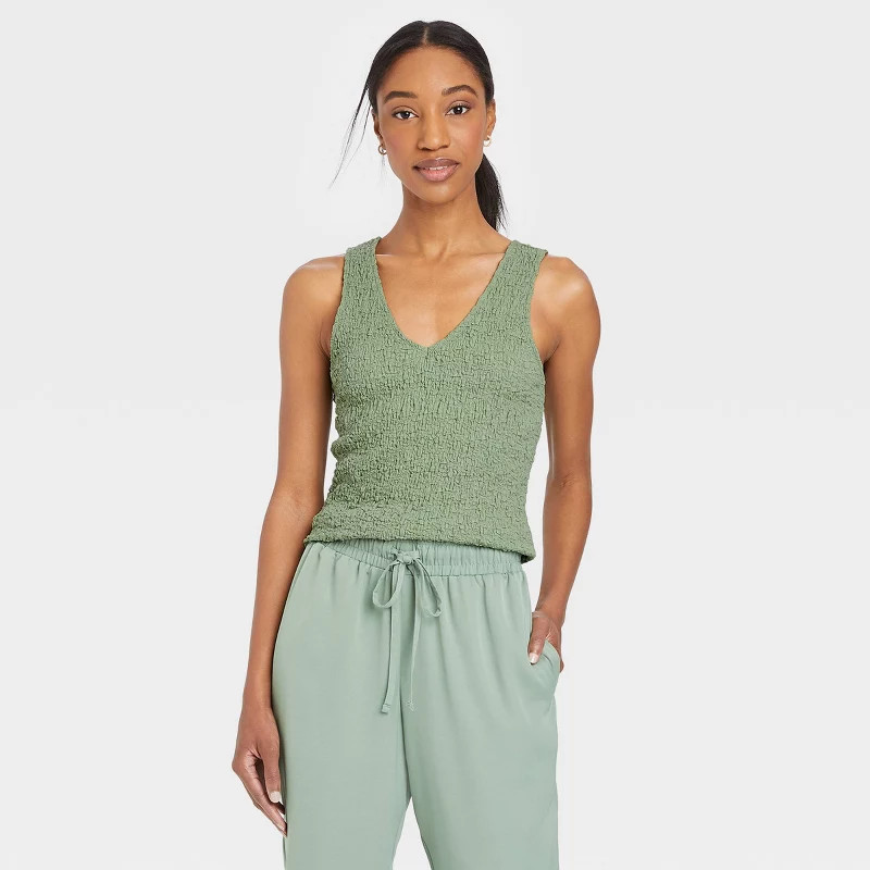 Women's Textured Tank Top - A New Day™ | Target