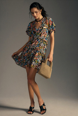 By Anthropologie Robin Tiered Mini Dress | Anthropologie (US)