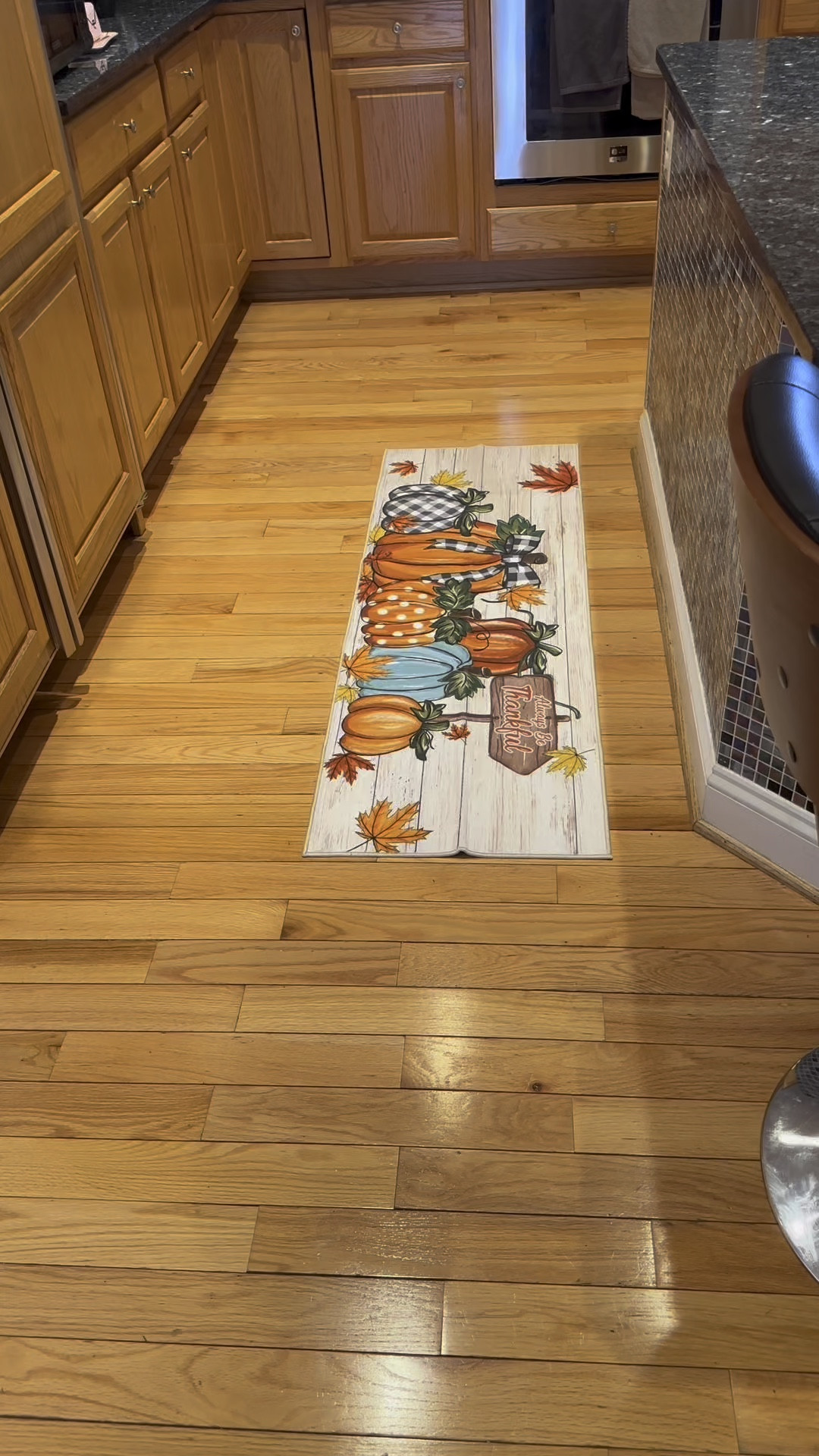 🍂✨ **Hey, lovely moms!** Get ready to sprinkle some fall magic in your kitchen with the U'Artlines Fall Kitchen Mat! 🎃💕

This cozy, cushioned mat is perfect for whipping up warm, pumpkin-spiced treats while standing on a beautiful pumpkin design that adds a touch of autumn charm to your decor! 

👣💖 Say goodbye to tired feet with our anti-fatigue cushioning—cooking for long hours has never felt so good! Plus, it’s super easy to clean—just a quick wipe or toss it in the wash!

Elevate your fall decor and comfort with the U'Artlines Fall Kitchen Mat. Create a warm, inviting space to enjoy sweet moments with your loved ones this season! 🍁🧡 You deserve it, mama! #FallDecor #KitchenMat #CozyVibes #MomLife

#LTKSeasonal #LTKVideo #LTKHome