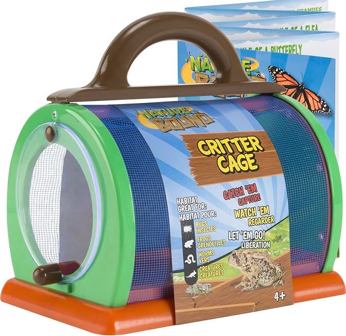 Nature Bound Toys Critter Cage Bug Catcher and Habitat Kit, Insect Netting, and Activity Booklet,... | Amazon (US)
