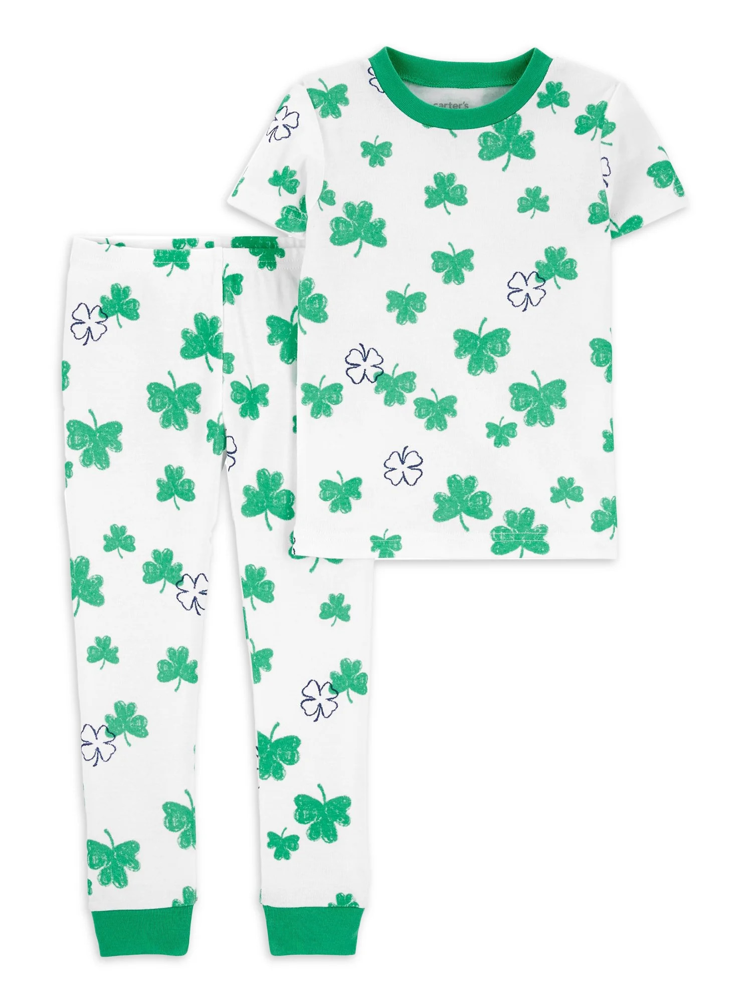 Carter's Child of Mine Baby and Toddler Unisex St. Patrick's Day Pajama Set, 2-Piece, Sizes 12M-5... | Walmart (US)