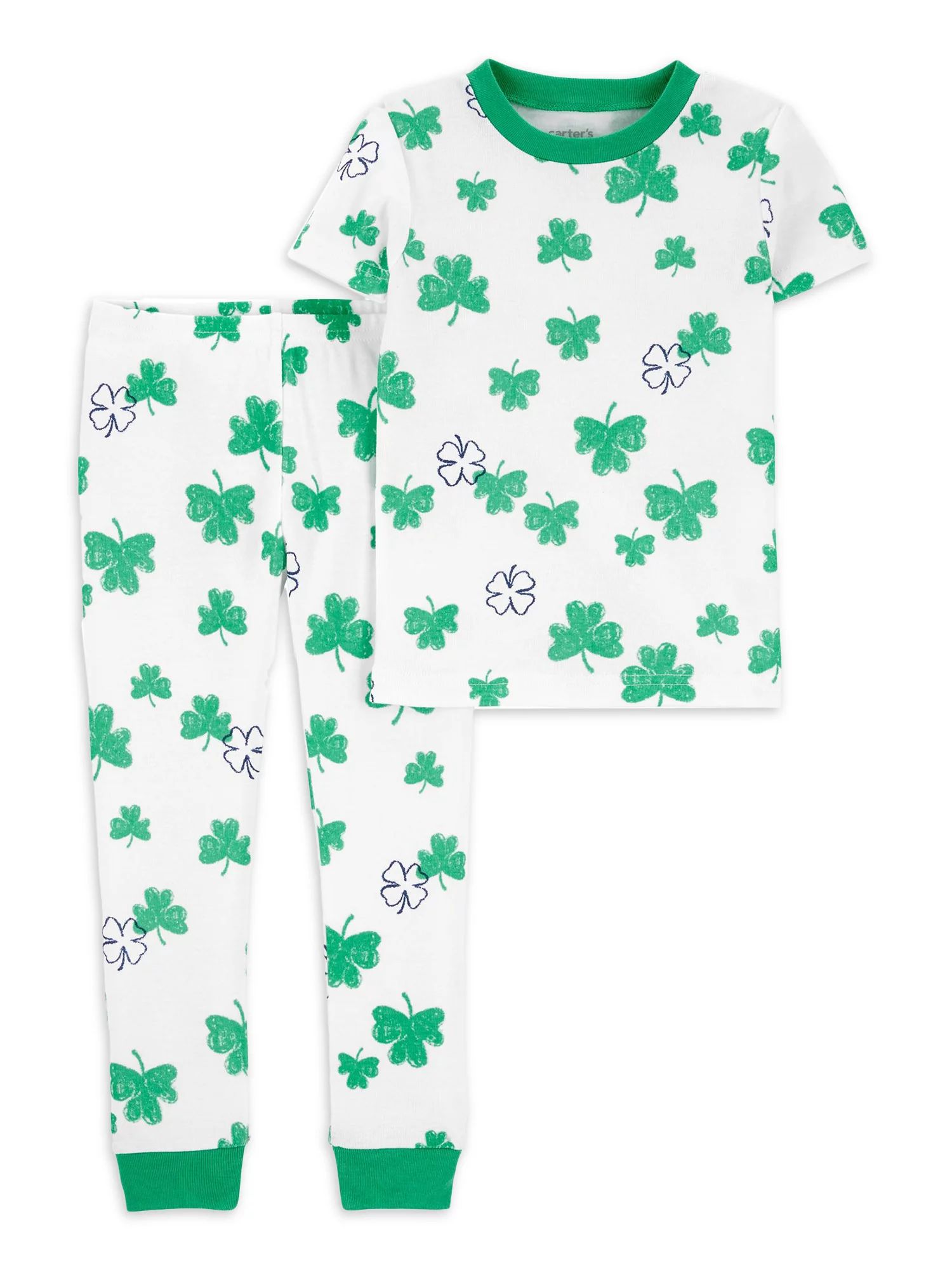 Carter's Child of Mine Baby and Toddler Unisex St. Patrick's Day Pajama Set, 2-Piece, Sizes 12M-5... | Walmart (US)