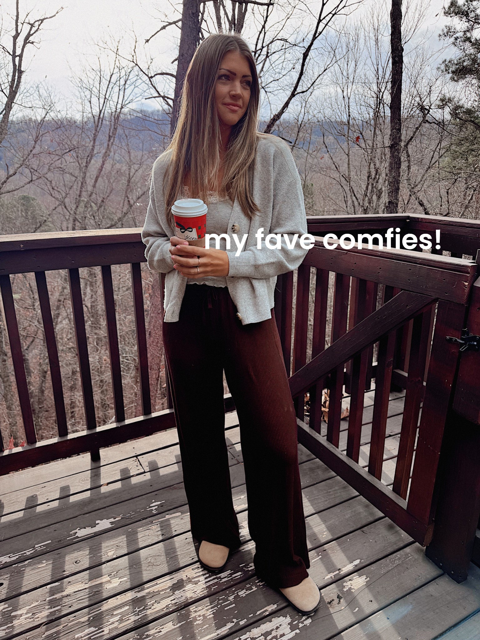 I have XS! These pants and cardigan are the softest things ever — I like them better than my barefoot dreams comfies 🫨