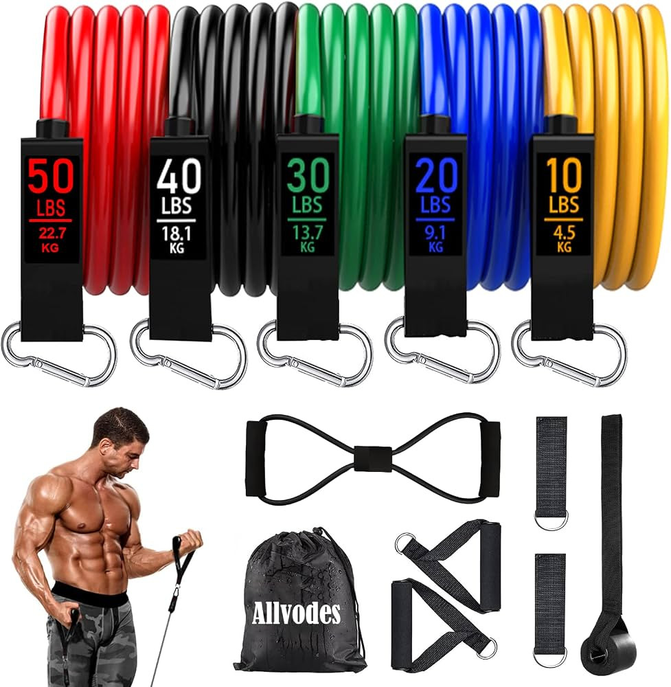 Resistance Bands, Resistance Band Set, Workout Bands, Exercise Bands for Men and Women, Exercise ... | Amazon (US)