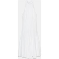 Zara - Godet Halter Midi Dress - White - M - Woman | Zara US