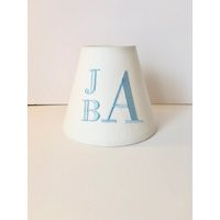 stacked Font Monogrammed Sconce/Chandelier Shade | Other Colors Available For Monogram | Etsy (US)