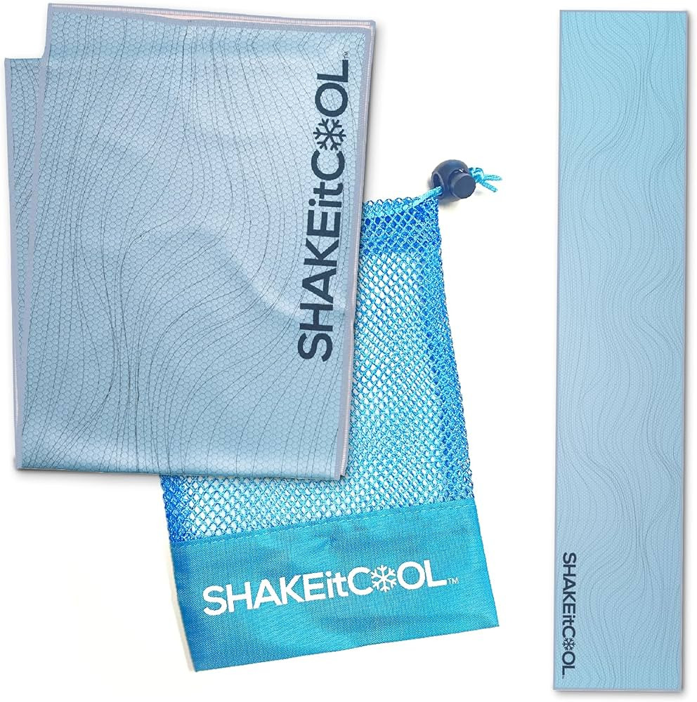 SHAKEitCOOL Original Cooling Towel – Be Cool in Style - Heat Relief, Soft, Lightweight, Sun Pro... | Amazon (US)