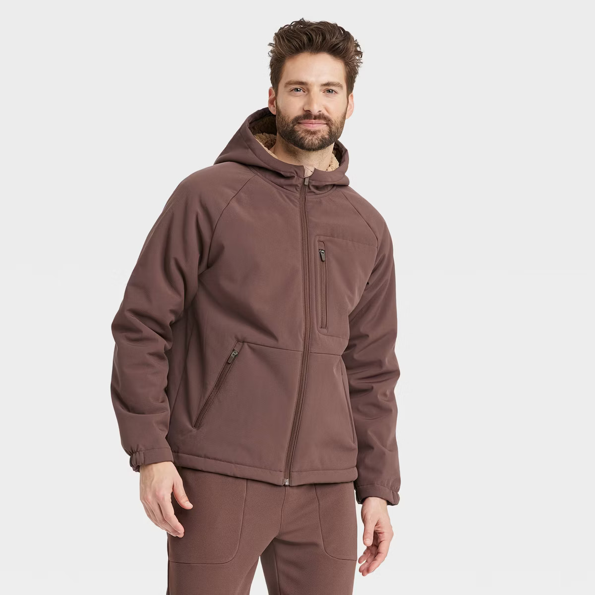 Men's High Pile Fleece Lined Jacket - All in Motion™ | Target