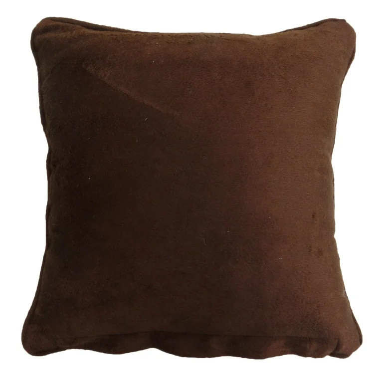 Decorative Cushion Cover Brown Home Decor Throw Pillow Velvet Case 12" X 12" | Walmart (US)