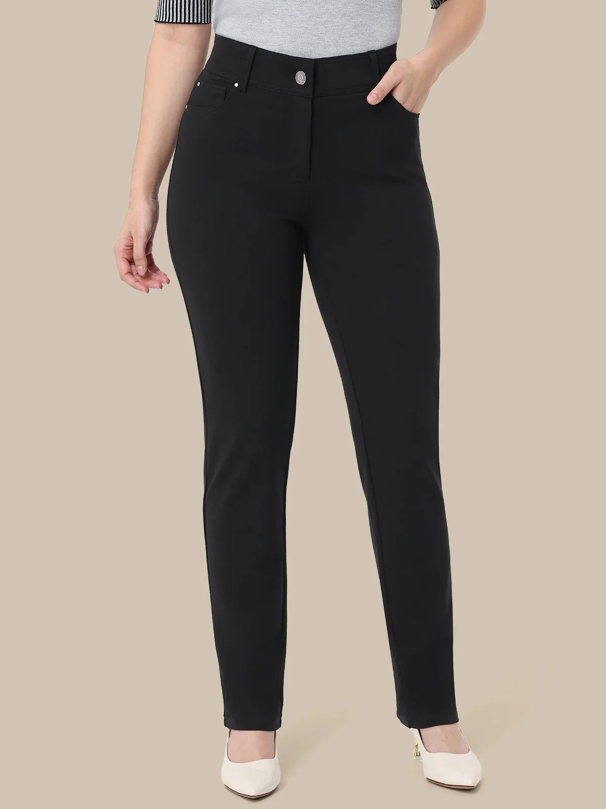 Luxe Ponte Straight Leg Pants | 89th & Madison | 89th + Madison
