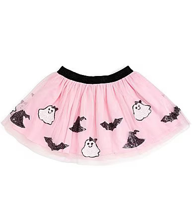 Sweet Wink LittleBig Girls Sequin-Embellished Halloween-Theme Tutu Skirt - 6/8 | Dillard's