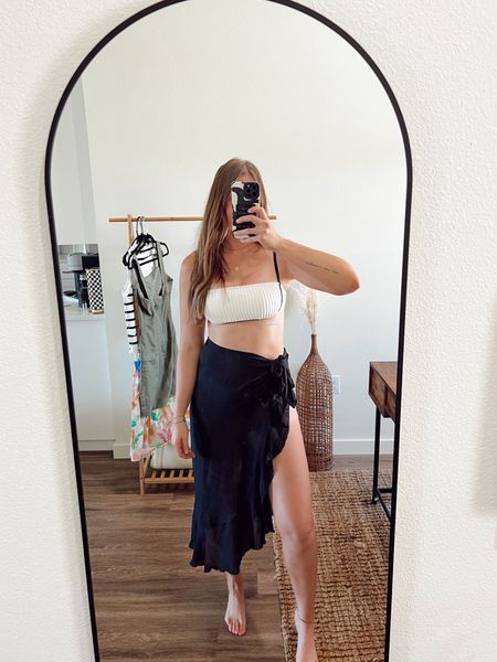I’m wearing a medium in the top and large in the bottoms of this two piece swimsuit. I’m wearing a medium in the swimsuit coverup. Everything is tall girl friendly  

Use MacyFashion15 can enjoy 15% off sitewide on orders $65+
Use MacyFashion20 can enjoy 20% off sitewide on orders $109+

#LTKSwim #LTKStyleTip #LTKSeasonal