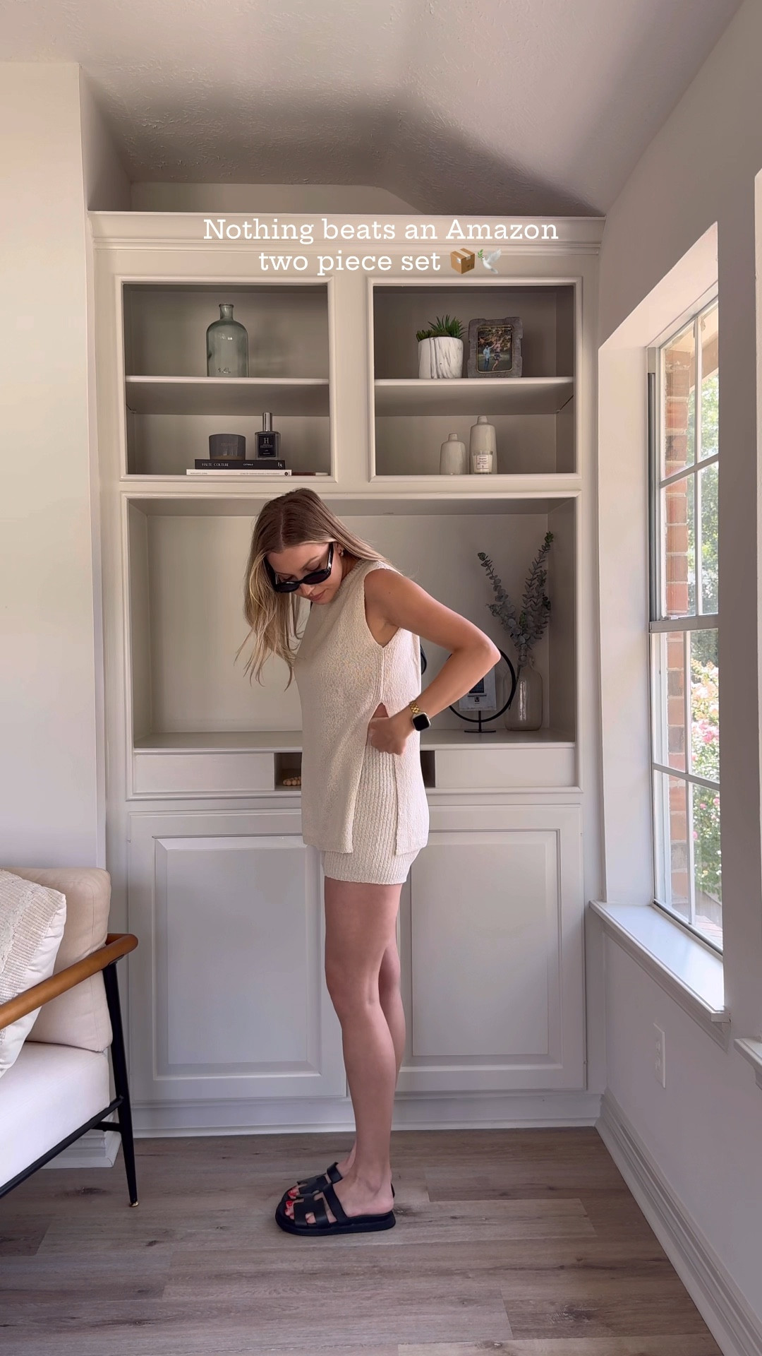 Two piece set for summer that’s actually nursing friendly! Wearing a size S in the set, size up in sandals!

#LTKStyleTip #LTKSeasonal