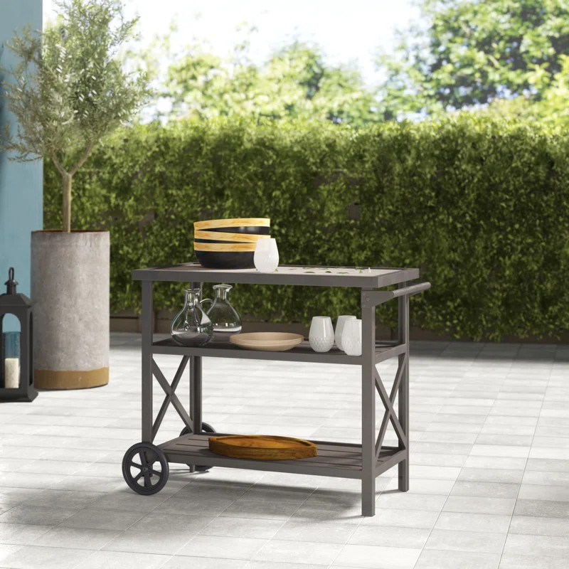 Amaara Metal Bar Cart | Wayfair North America