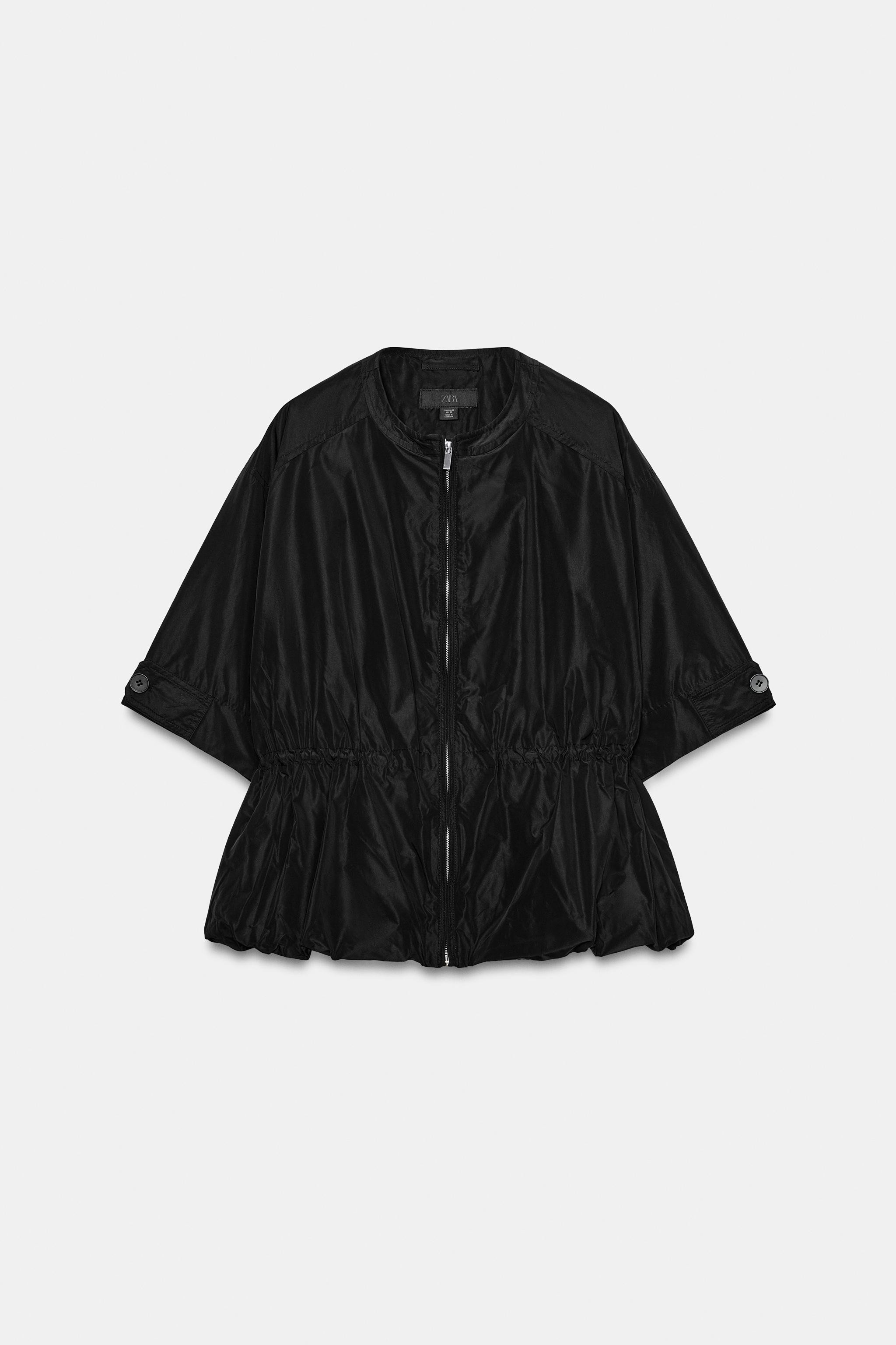 SHORT SLEEVE BALLOON PARKA | Zara US