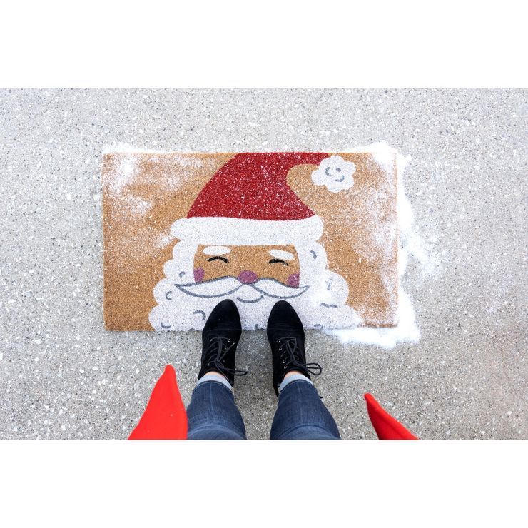 Shiraleah Santa Holiday Doormat | Target