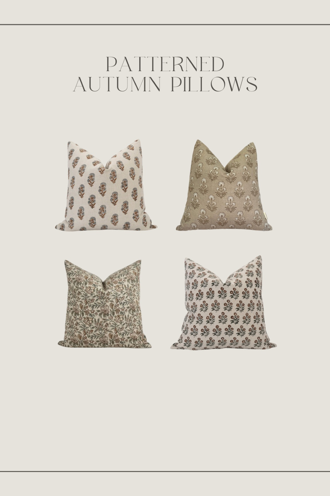 Cozy patterned pillows for fall 🍂

#LTKhome #LTKSeasonal #LTKfindsunder50