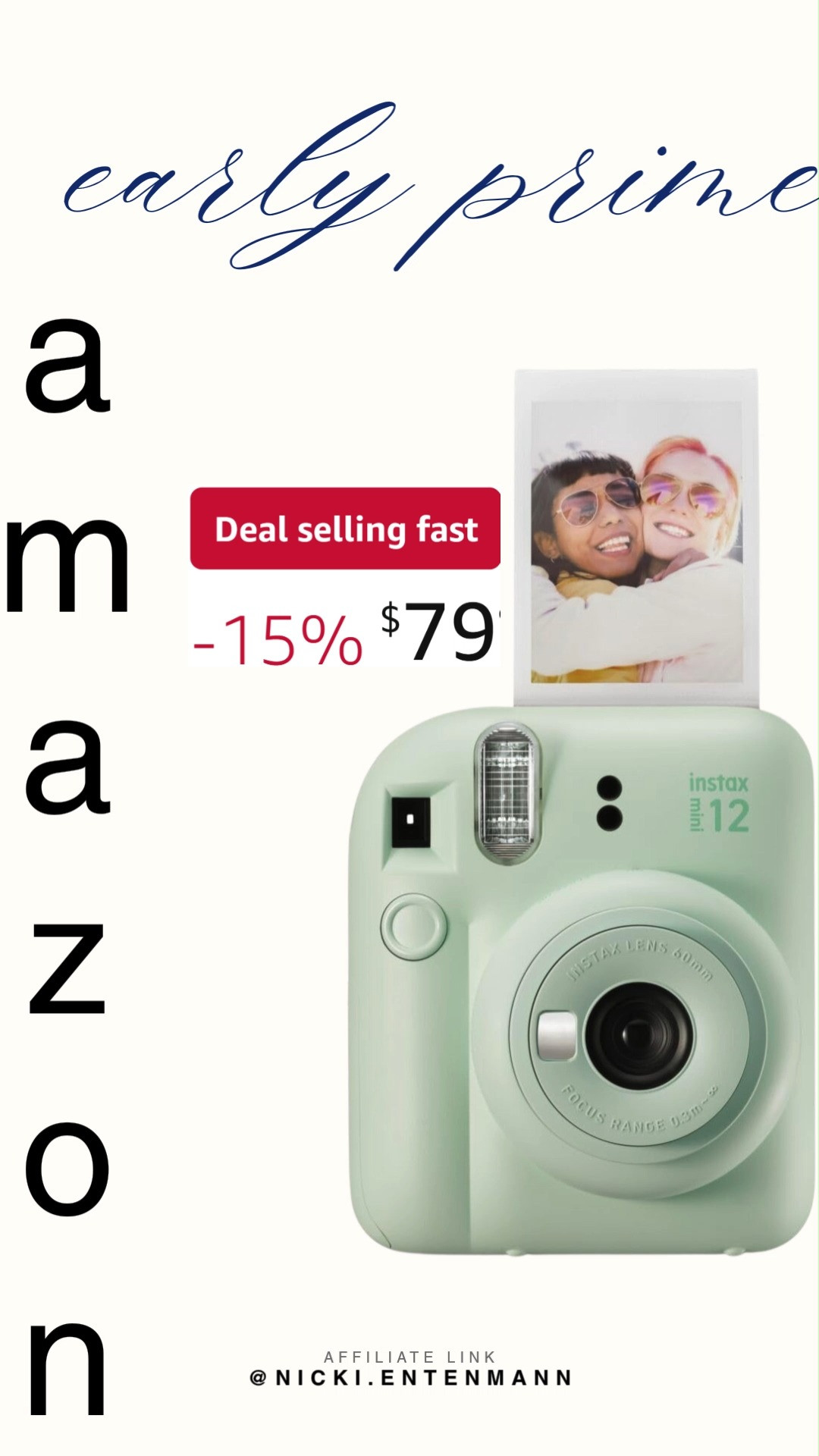 Fujifilm Instax Mini 12 makes capturing memories instant and fun. Compact, colorful, and easy to use, it turns everyday moments into keepsakes you can hold and share. 📸🎨💖  

#Fujifilm #InstaxMini12 #instantcamera #photography #camera #snapshots #memories #style #trend #creative #fun 

 #LTKdayinmylife #LTKSaleAlert #LTKTravel