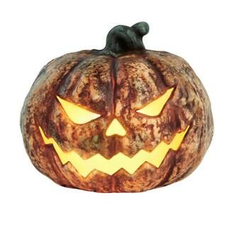 Home Accents Holiday 9 in Spooky Flaming Pumpkin Jack-O-Lantern 21PA09068 - The Home Depot | The Home Depot