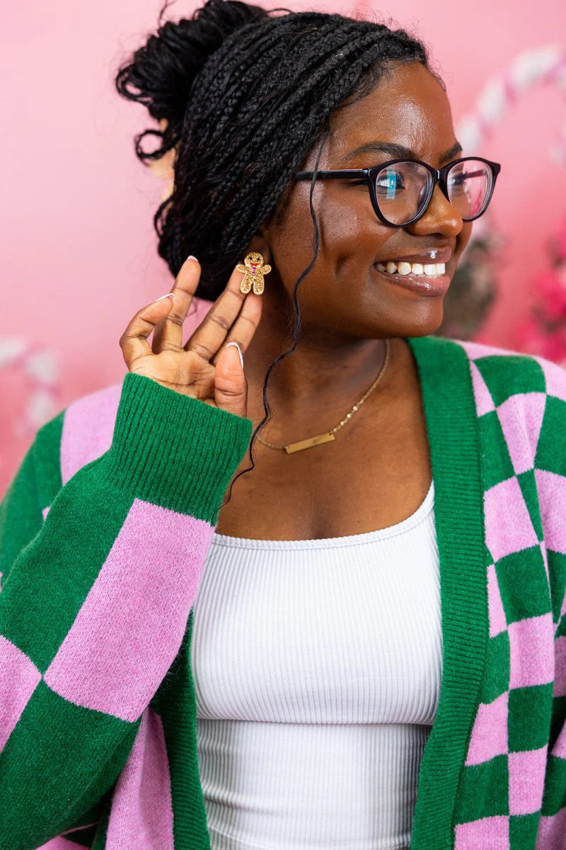 Gingerbread Jeweled Earrings | Get Your Teach On