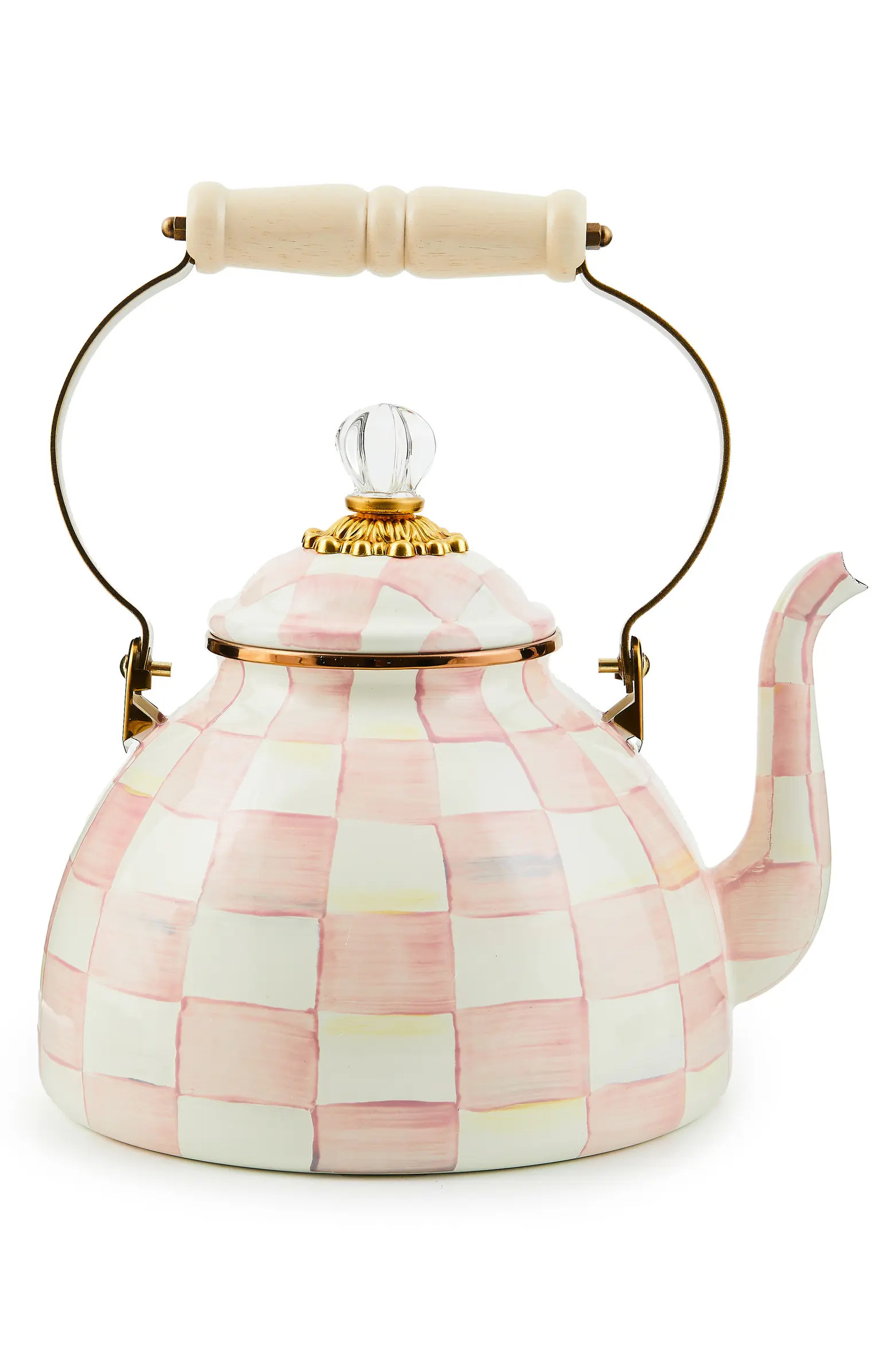 Rosy Check Enameled Steel 3-Quart Tea Kettle | Nordstrom