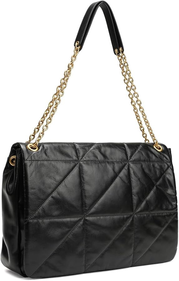 EvaLuLu Large Quilted Chain Bag Women Shoulder Bag | Amazon (US)