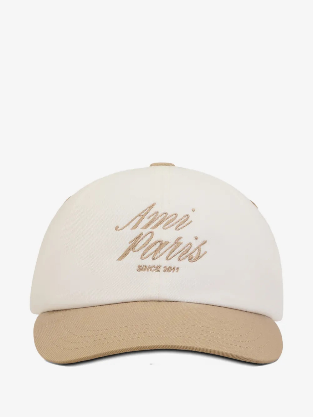 and white bicolor cotton Ami Paris cap | Farfetch Global